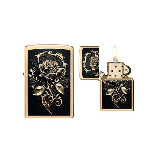 Zippo - Golden Rose Design