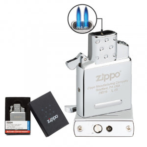 Zippo gasbinnenwerk, dubbele blauwe vlam (Butane Insert)