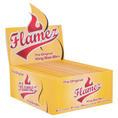 Flamez Yellow King Size Slim vloei met geel pakje