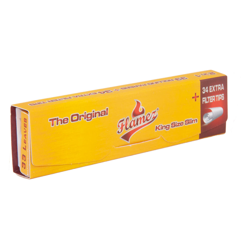 Flamez King Size Slim 2-in-1 vloei met filtertips in één pakje, foto 2
