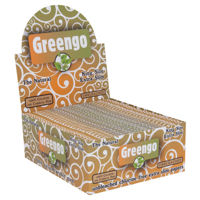 Greengo Unbleached King Size Extra Slim vloei, ongebleekt