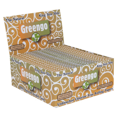 Greengo Unbleached King Size Slim ongebleekte vloei