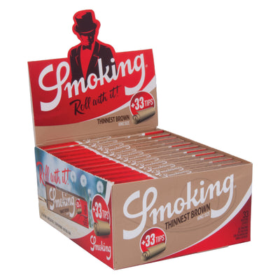 Smoking Thinnest Brown King Size Slim 2-in-1 vloei