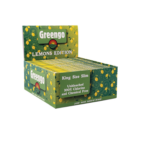 Greengo Lemons Edition Unbleached King Size Slim