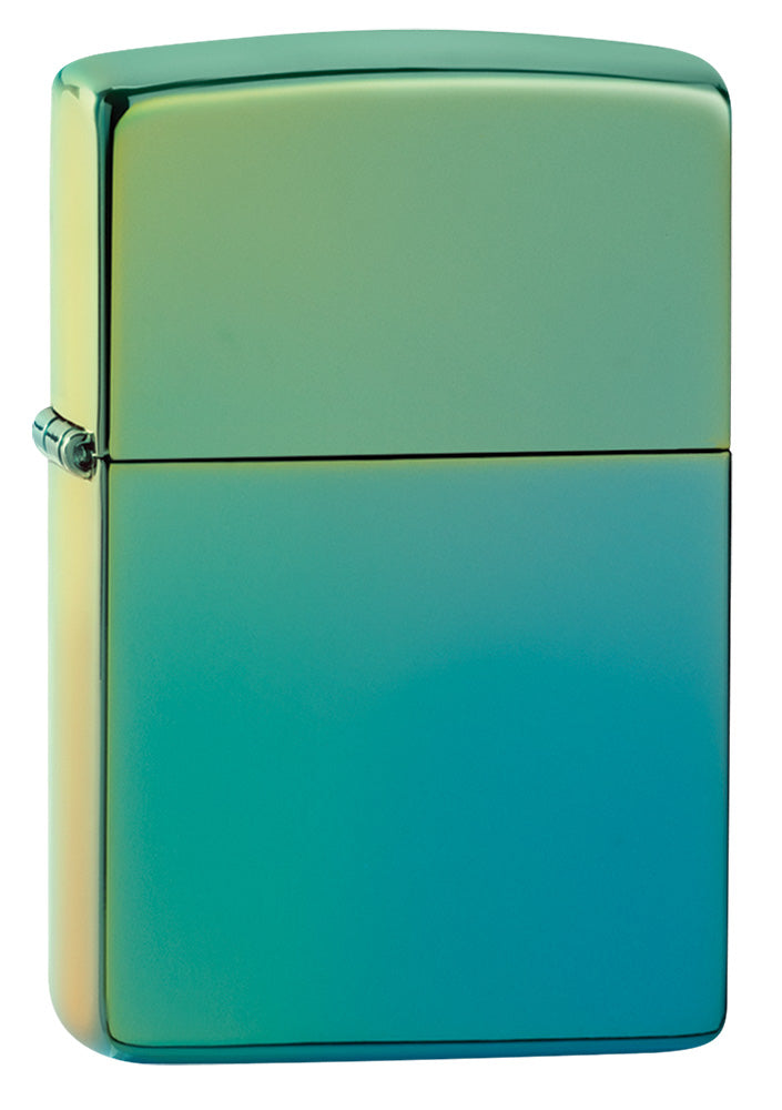 Set: Zippo High Polish Teal + leren etui