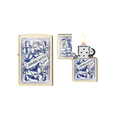 Zippo - Botanisch Bladmotief Design