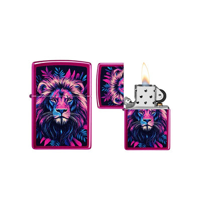 Zippo Multicolour Lion Design aansteker met leeuwmotief