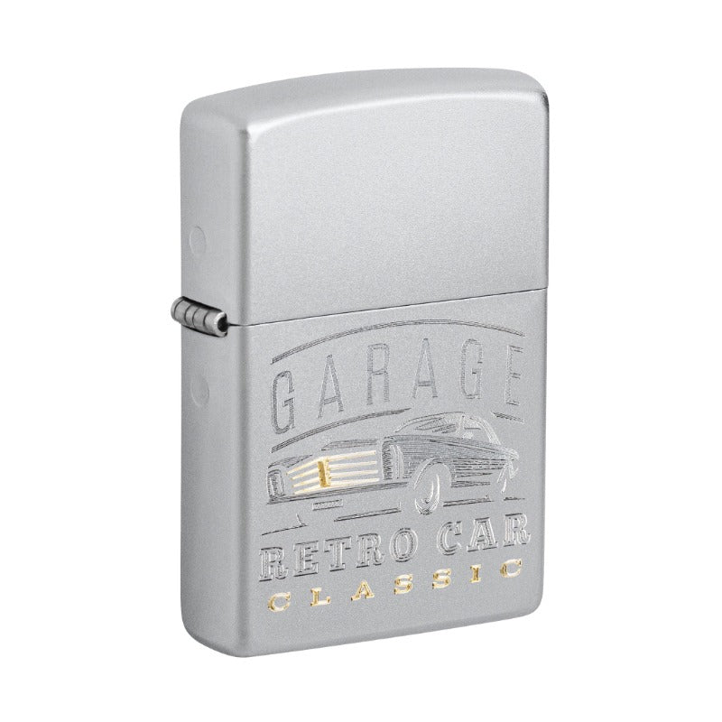 Zippo aansteker Retro Garage Design met motormotief