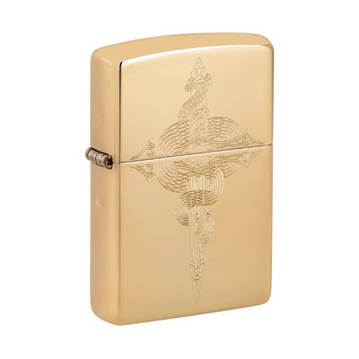 Zippo aansteker Serpent Design met metalen behuizing