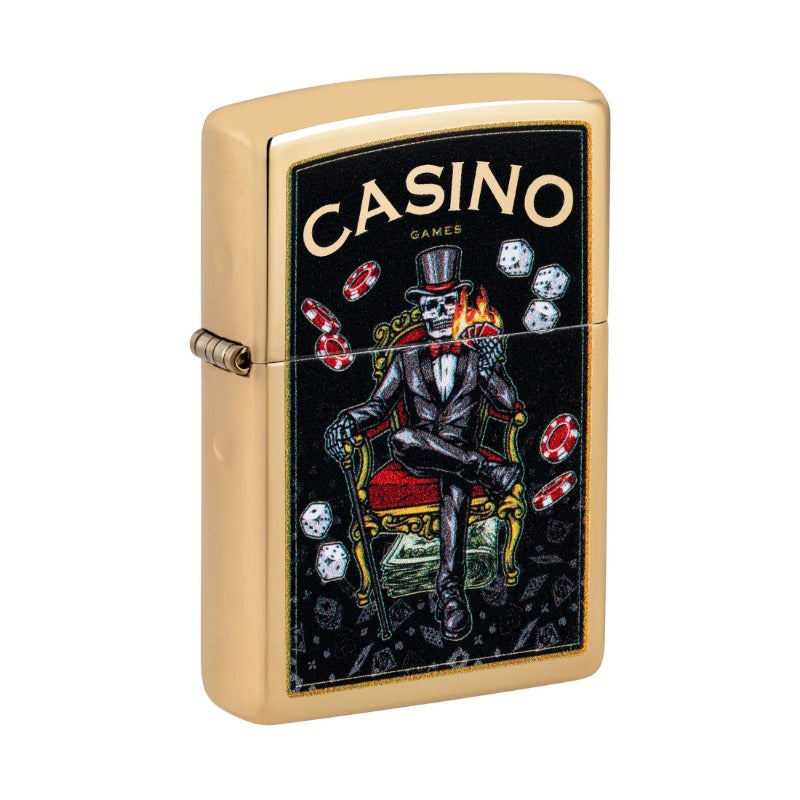 Zippo aansteker Casino Games Design met metalen behuizing