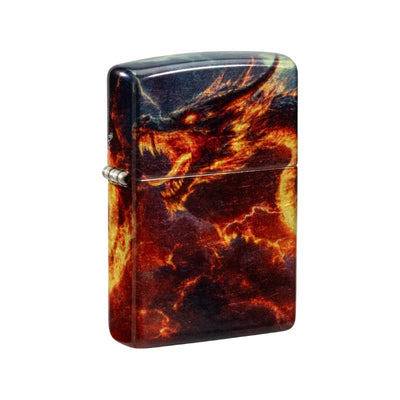 Zippo aansteker met Fire Dragon design