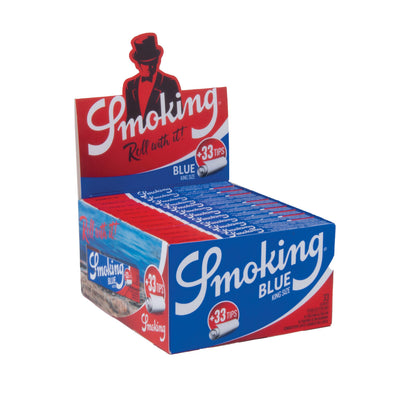 Smoking Blue King Size 2-in-1 vloei