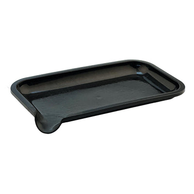 Biodegradable Rolling Tray Large in zwart, hennepvezel