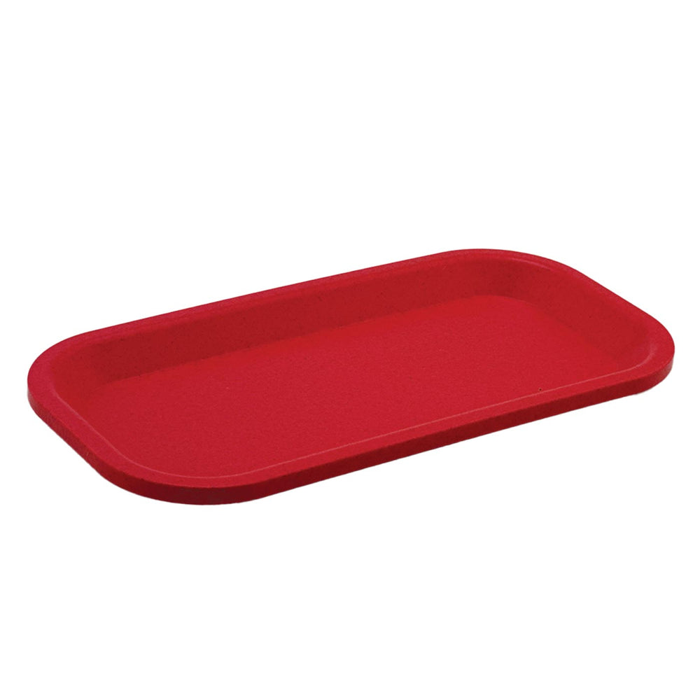Biodegradable Rolling Tray Small in rood van hennepvezels