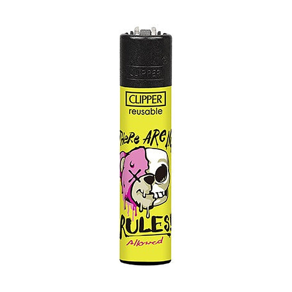 Clipper CP11 Bear Skulls aansteker, design No Rules Allowed
