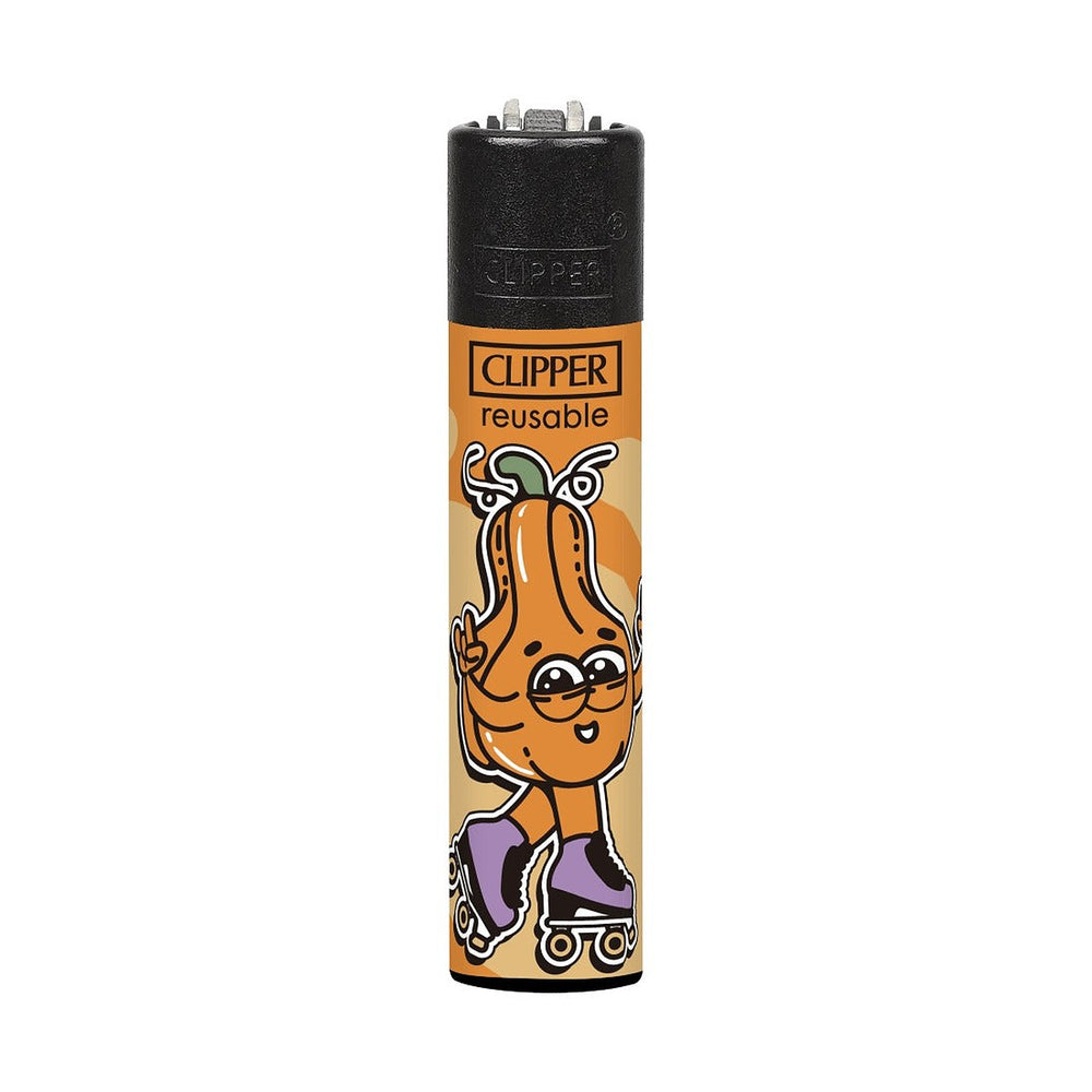 Clipper CP11 Halloween aansteker, design Pompoen op skates