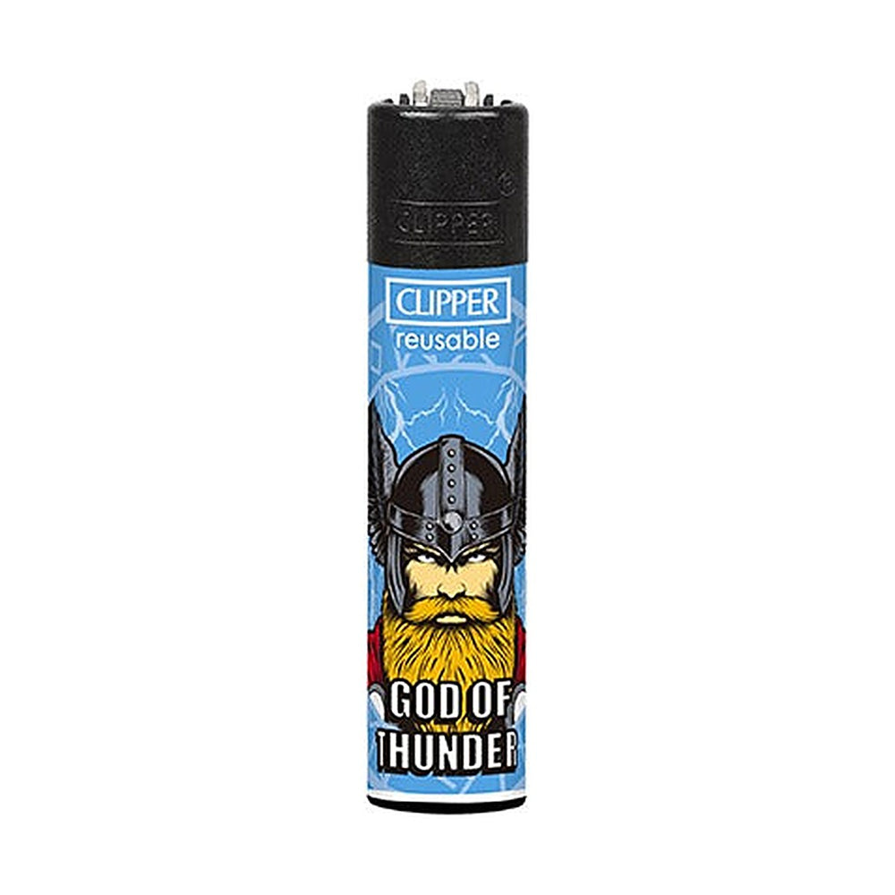 Clipper CP11 Kings of Valhala aansteker, design God Of Thunder