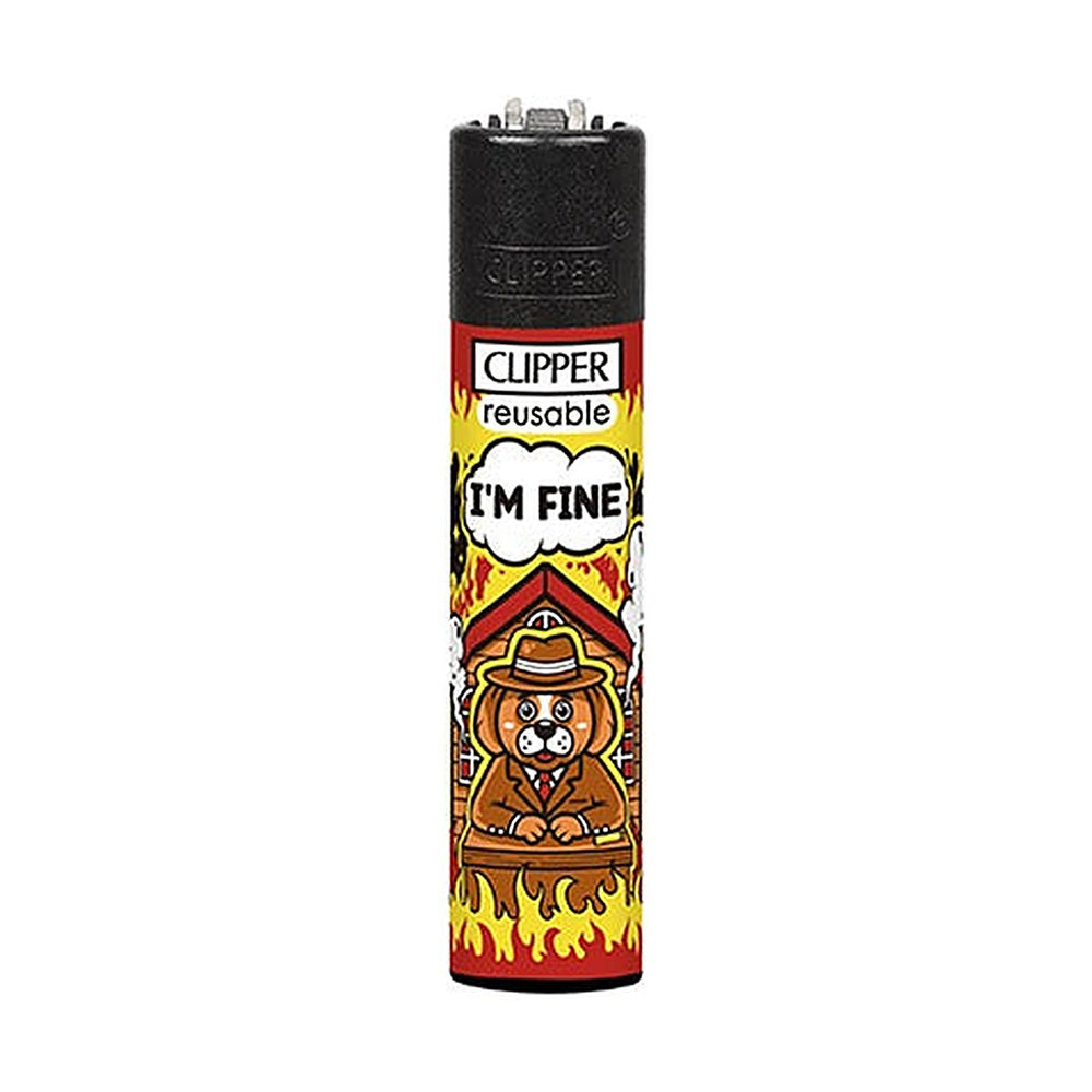 Clipper CP11 Mix Slogan #14 aansteker, design I'm Fine
