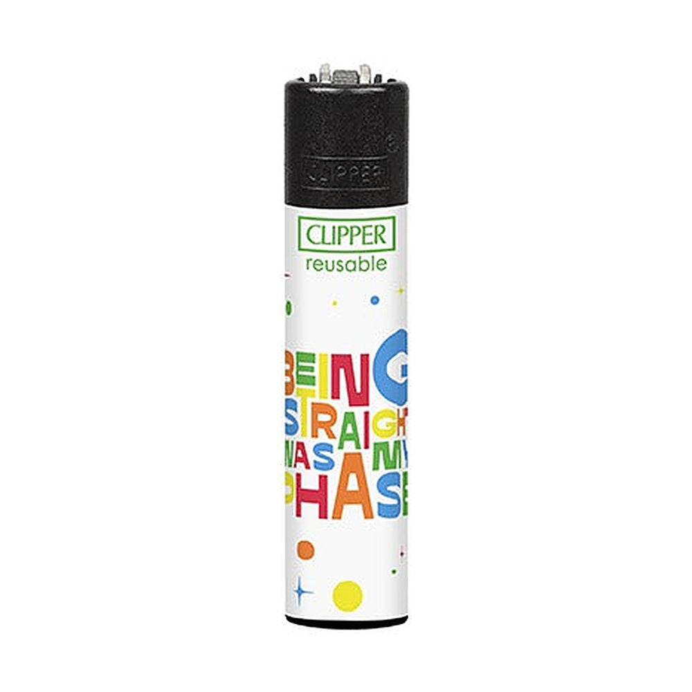 Clipper CP11 Pride 2 aansteker, design Straight Was My Phase