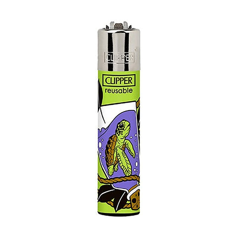 Clipper CP11 Sea Bottles aansteker, design Schildpad