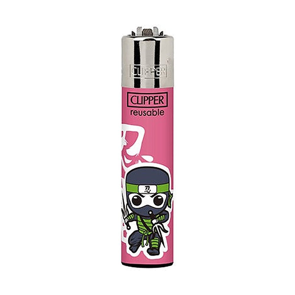 Clipper CP11 Shinobis aansteker, design Ninja roze
