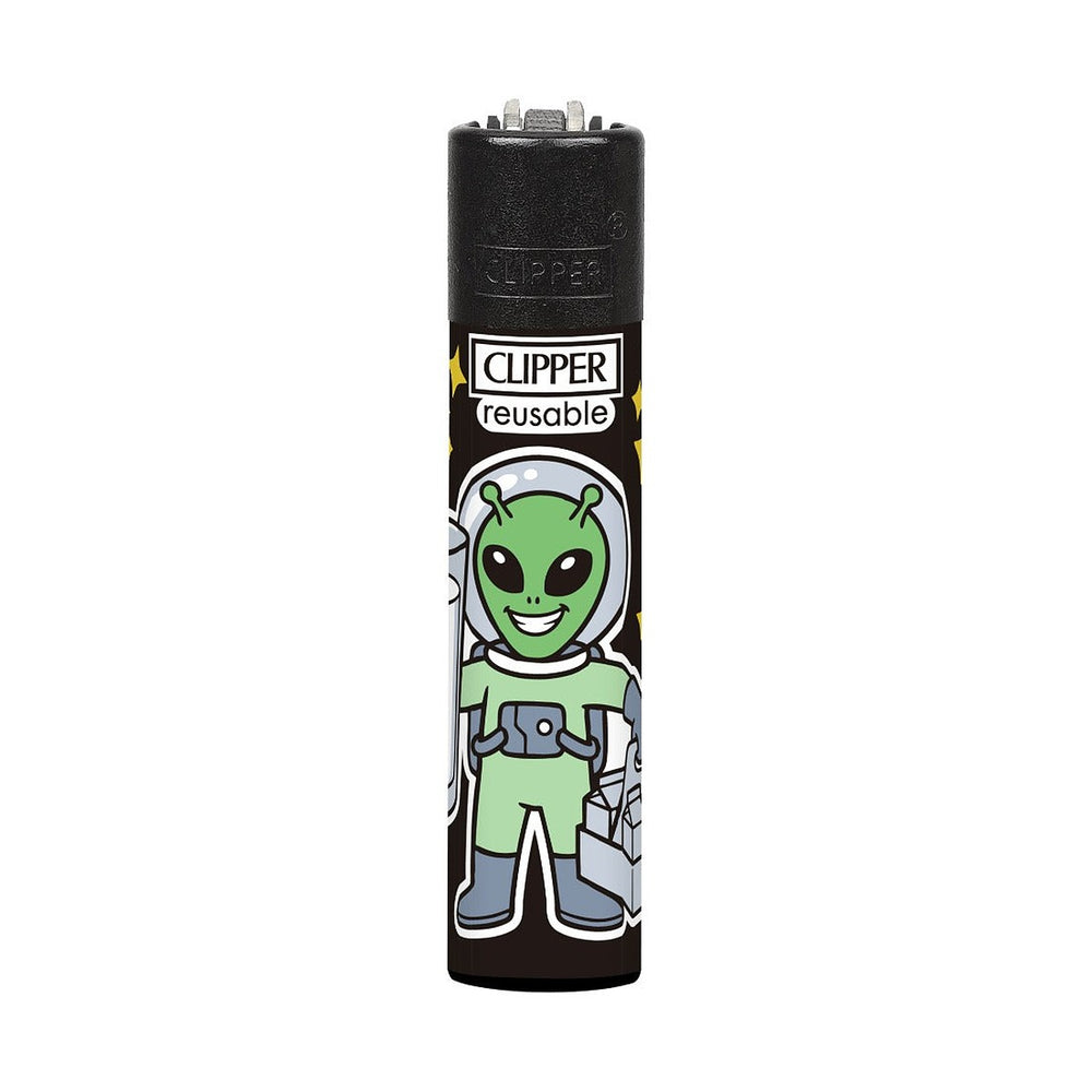 Clipper CP11 Space 3 aansteker, design Lachende alien