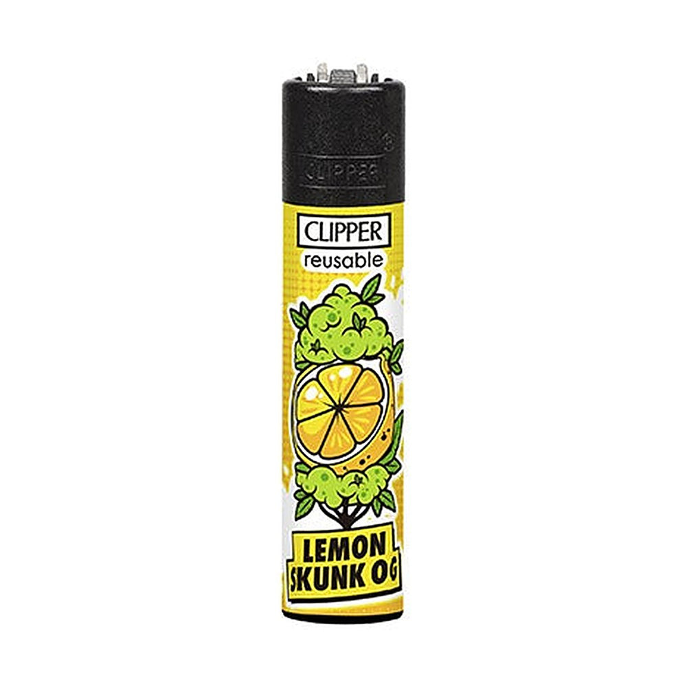Clipper CP11 Strainz #5 aansteker, design Lemon Skunk OG