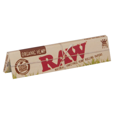 RAW Organic Hemp King Size Slim ongebleekte vloei, foto 2