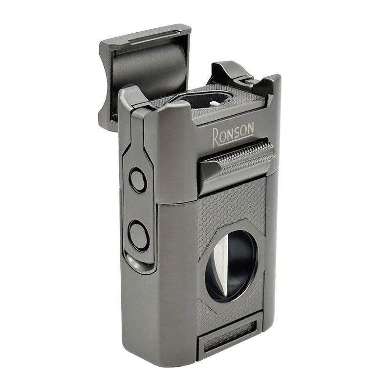 Ronson Giant 4-Jetflame aansteker in gun metal