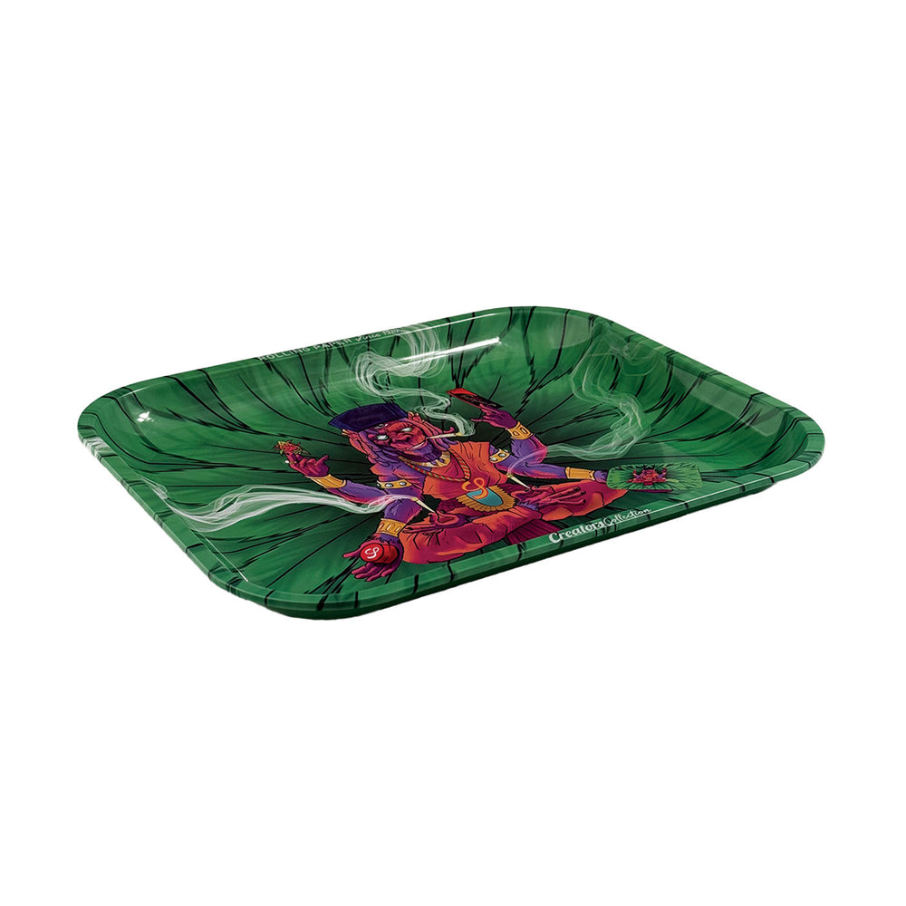 Smoking metalen rolling tray Aap XL met apen-design