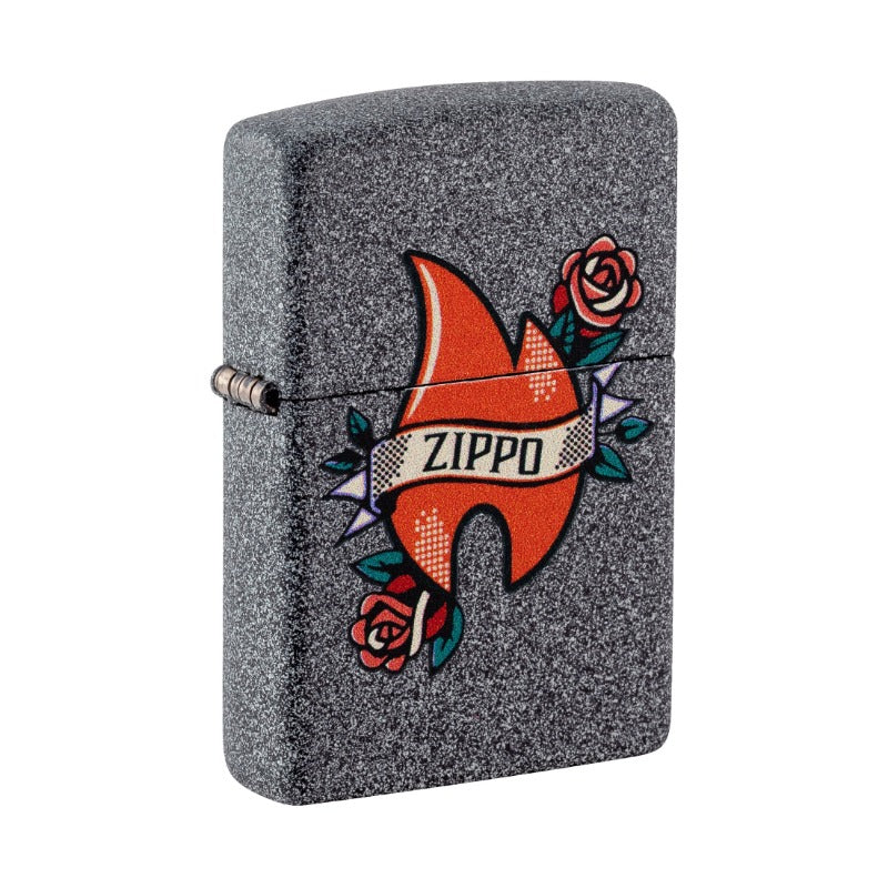 Zippo 211 aansteker met Flame Tattoo design