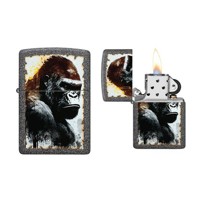Zippo Angry Gorilla aansteker met gorilla-afbeelding