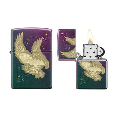 Zippo Eagle aansteker met adelaar op de behuizing