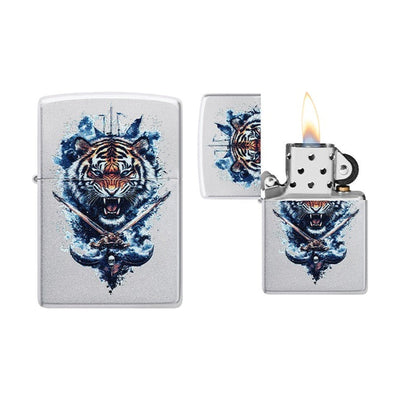 Zippo Fierce Tiger aansteker met tijgerdesign
