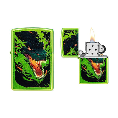 Zippo Green Dragon aansteker met groene draak