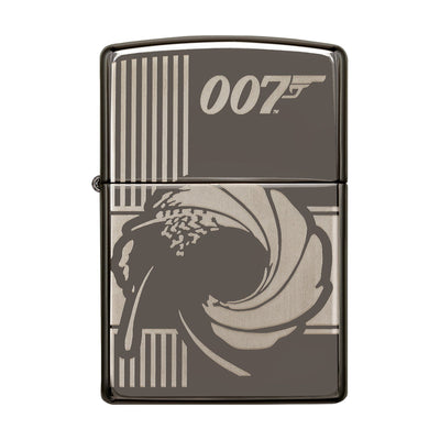 Zippo James Bond aansteker in Black Ice met laserafwerking