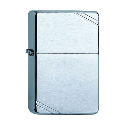 Zippo Regular aansteker in geborsteld chroom zonder opdruk