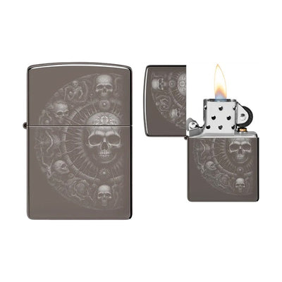 Zippo Skull Mandala aansteker met schedel in mandalapatroon