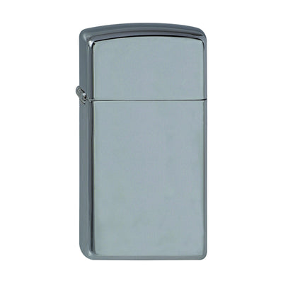 Zippo Slim aansteker in glanzende Black Ice afwerking