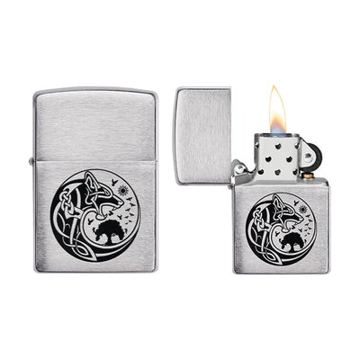 Zippo Viking aansteker met Noords Viking-thema