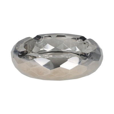 Zwarte Zorr crystal-asbak van glas, 100mm