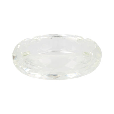 Transparante Zorr crystal-asbak, 100mm doorsnee