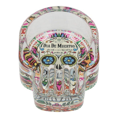 Zorr - Asbak - Glas Mexican Skull, 1 stuk, voorbeeld, kleur willekeurig
